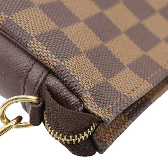 Louis Vuitton  Trousse Makeup Damier Ebene Pochette Clutch Brown - Picture 6 of 14
